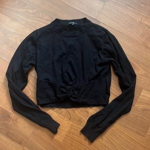 Black Cropped Sweater